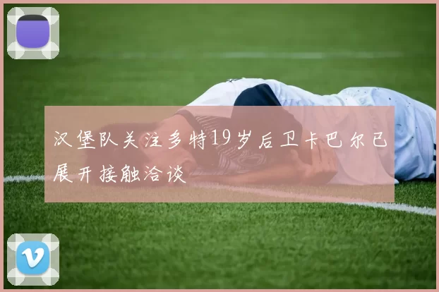 汉堡队关注多特19岁后卫卡巴尔已展开接触洽谈